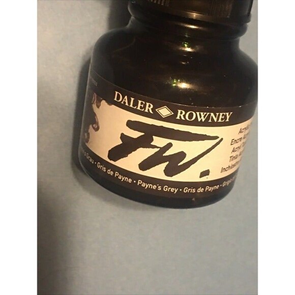 Daler-Rowney FW Artists' Ink Payne’s Grey 1oz - Picture 1 of 8